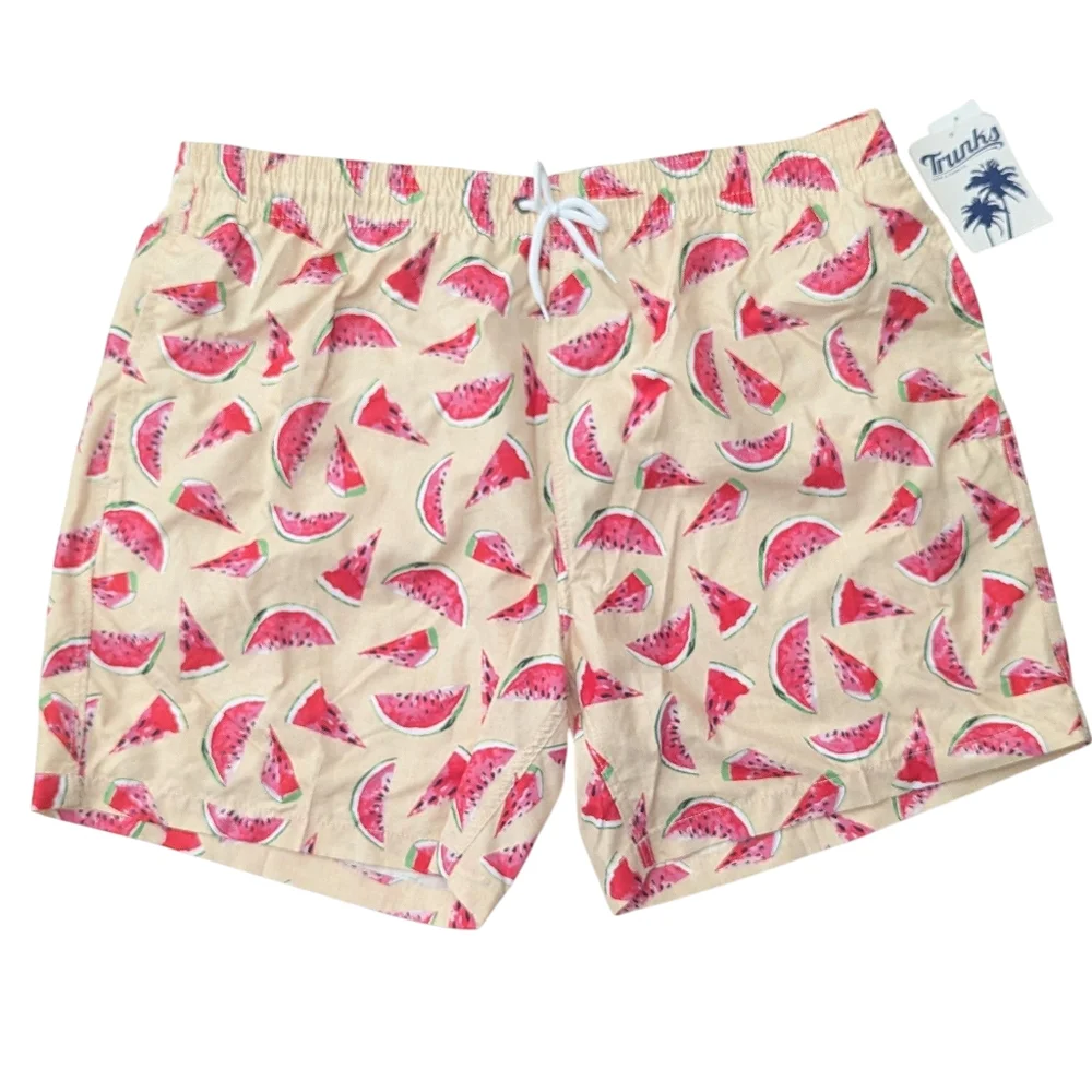 Trunks Surf & Swim Co Sano Short Printed Watermelon Graphic Size XXL NWT